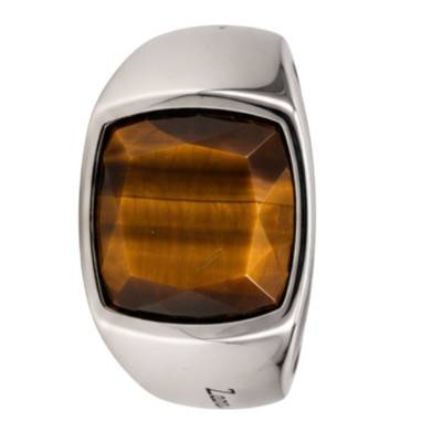 Bague Cosmostone en Argent 925 & Oeil de Tigre Marron - ESA005-T - Zancan