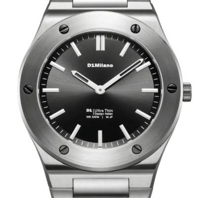 Ultra Thin 1980 Sealed Obsidian Watch A-UCBU01 - D1 Milano