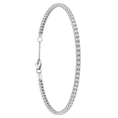 Bracelet Tennis en Argent 925 & Oxydes de Zirconium, Largeur 1,55 mm, Longueur 16,5 cm à 18,5 cm - Emanessence