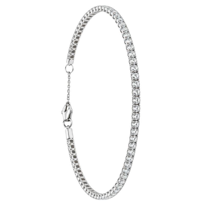 Bracelet Tennis en Argent 925 & Oxydes de Zirconium, Largeur 1,55 mm, Longueur 16,5 cm à 18,5 cm - Emanessence