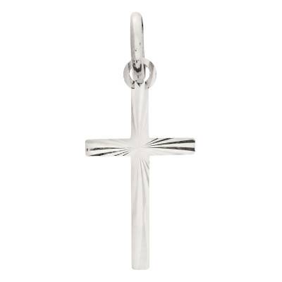 Pendentif Croix Ciselée en Argent 925 - Lumiosa