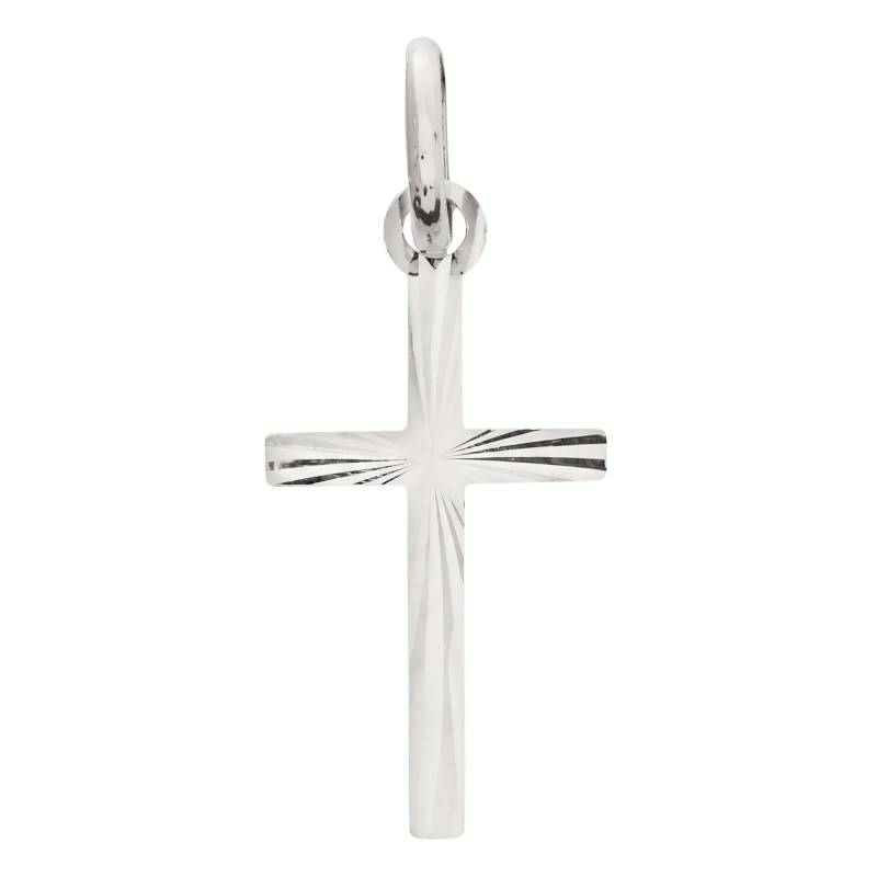 Pendentif Croix Ciselée en Argent 925 - Lumiosa