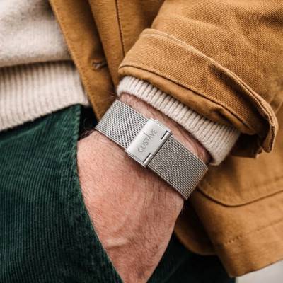 Silver-Tone Milanese Watch Bracelet - Gustave & Cie