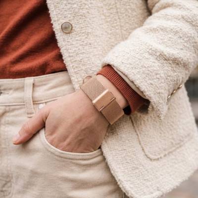Rose Gold-Tone Milanese Watch Bracelet - Gustave & Cie