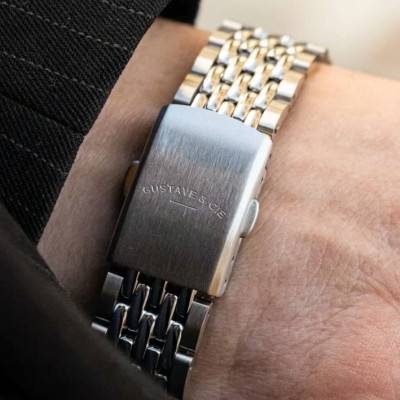 Bracelet de Montre Acier Grain de Riz - Gustave & Cie