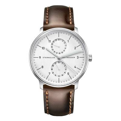 Montre Zirkel X silver silver / Bridle 20 dark brown S01-XX01-BR03 - Sternglas