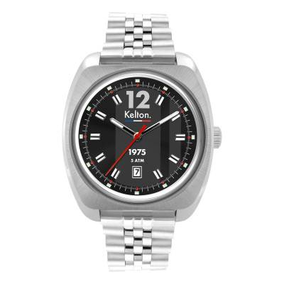 Montre RC 1975 Noir Argent 9127452 - Kelton