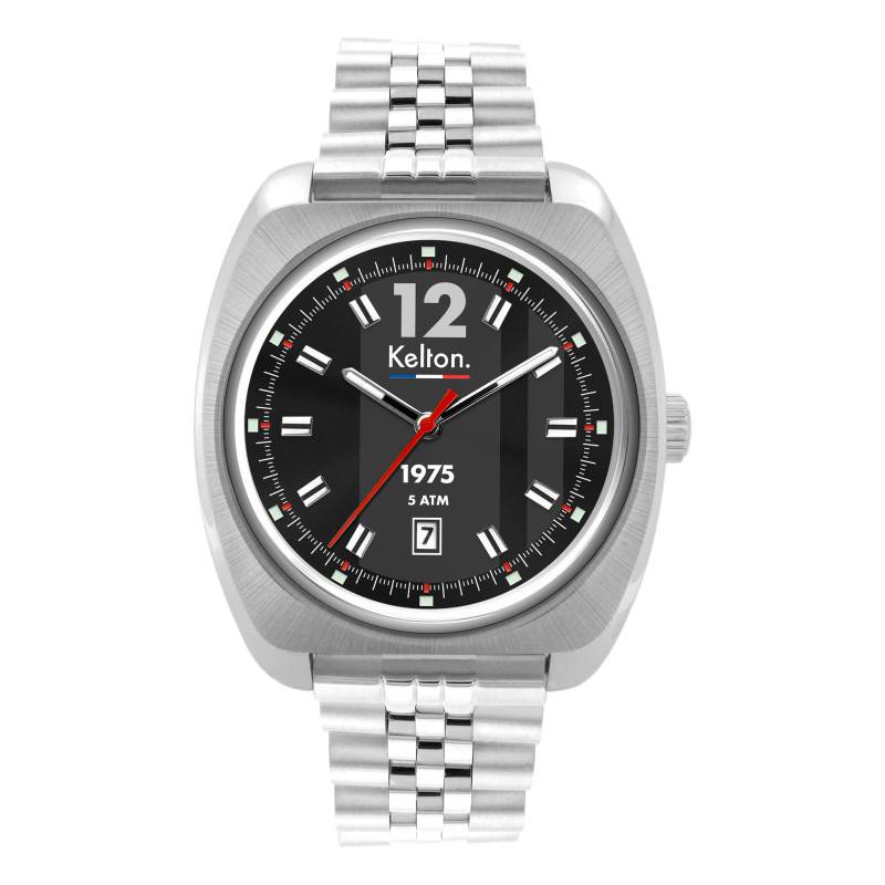 Montre RC 1975 Noir Argent 9127452 - Kelton
