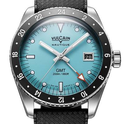 Turquoise Skindiver GMT Watch 680174BM7.BAR200 - Vulcain