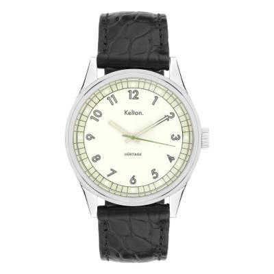 Montre Héritage Blanche Croco 9127132 - Kelton