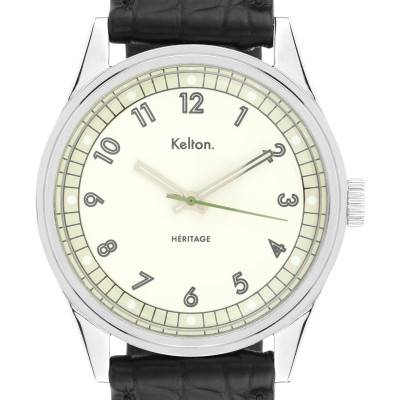 Montre Héritage Blanche Croco 9127132 - Kelton