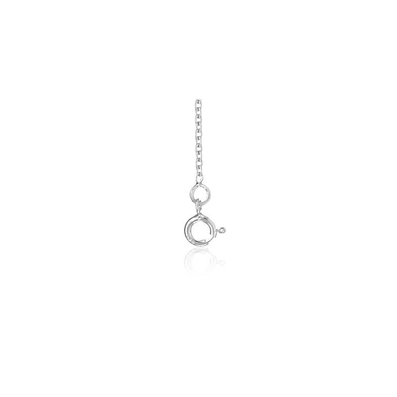 Chaîne Or Blanc 375 - 0,75 mm - Manillon