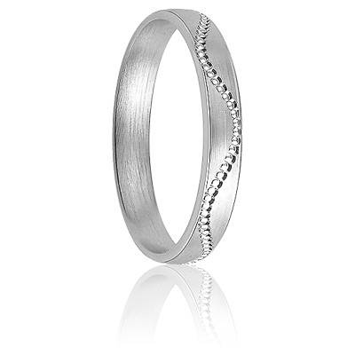 Alliance Couture en Or Blanc 375 - Maison Girard