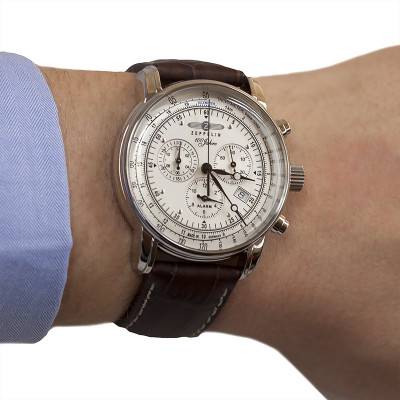 Montre 100 Jahre Zeppelin Chronograph Alarm 7680-1 - Zeppelin