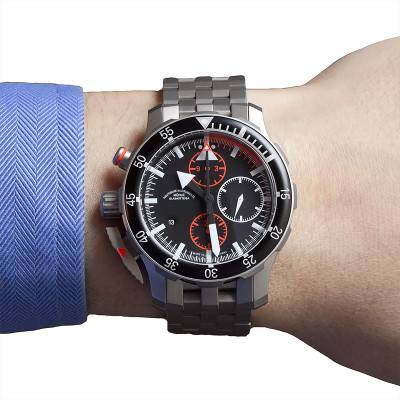Montre S.A.R. Flieger Chronograph M1-41-33-MB - Mühle Glashütte