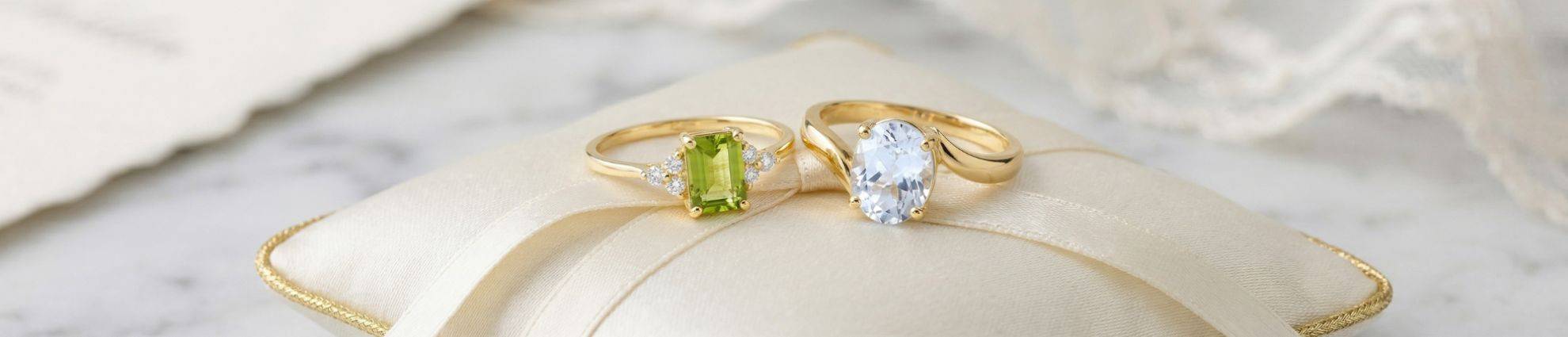 Solitaires pierre de couleur
