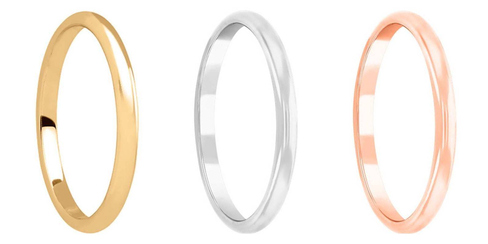 Alliances or jaune, or blanc, or rose
