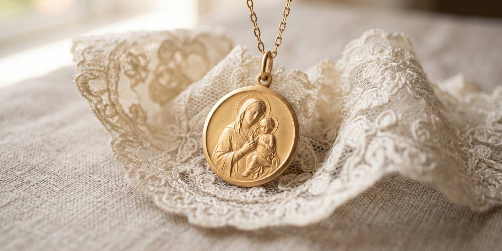 cadeau bijou bapteme medaille