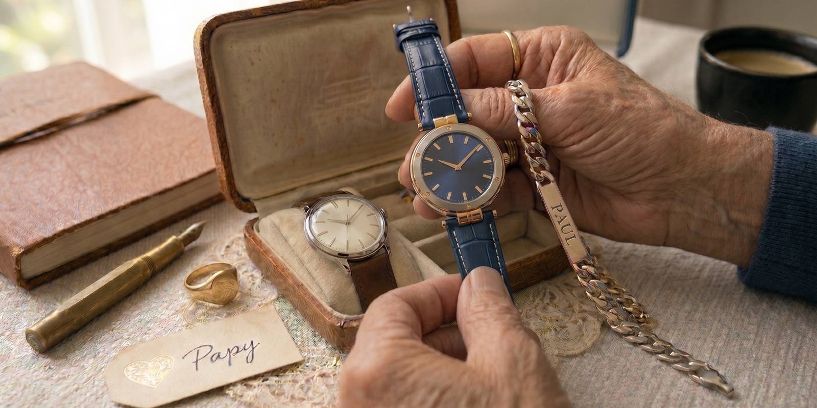 idees cadeau bijoux fete des grands peres papy
