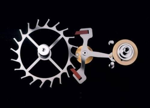 Echappement d'une montre mécanique (Source : Europa Star)