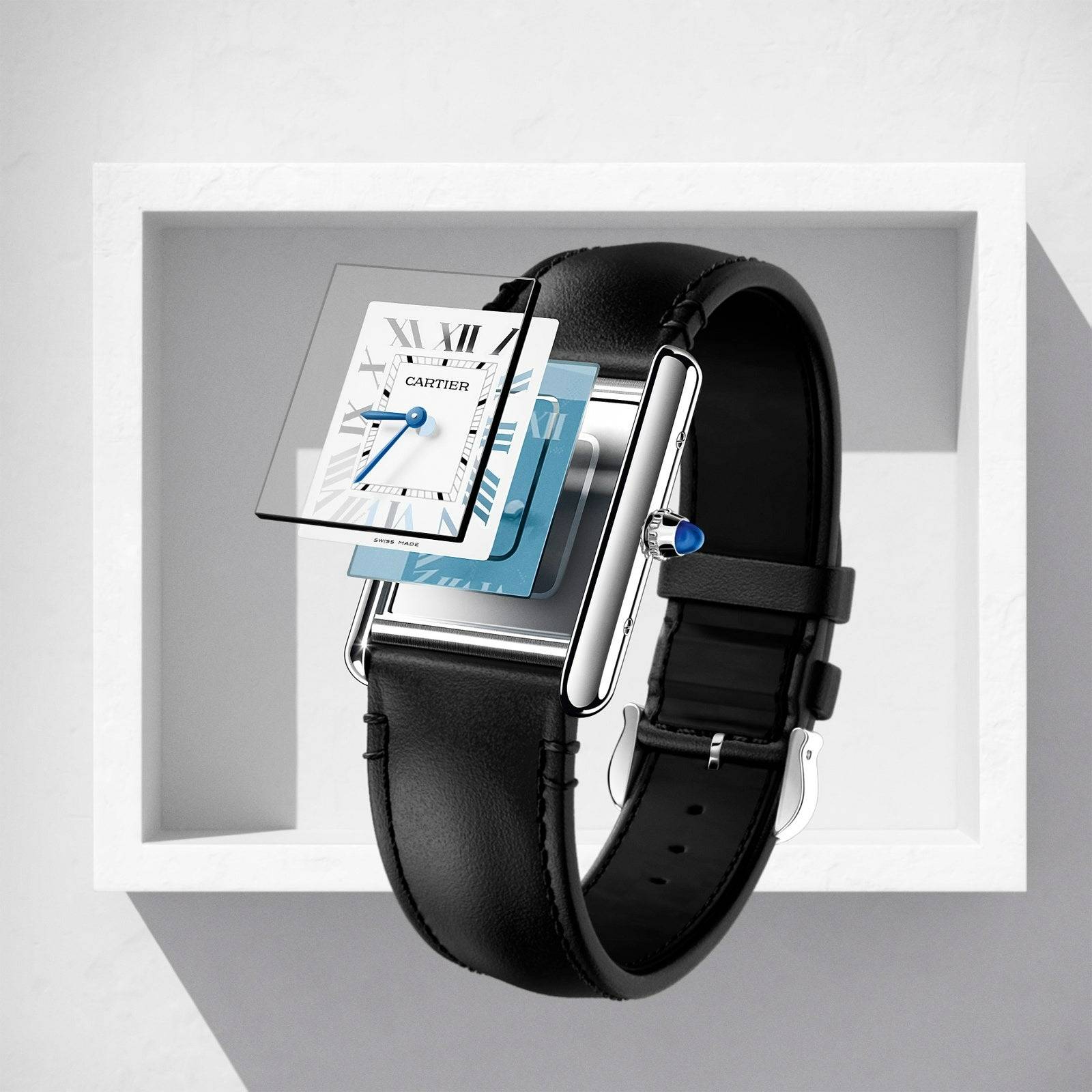 Cartier Tank Must SolarBeat (Source : Vogue France)