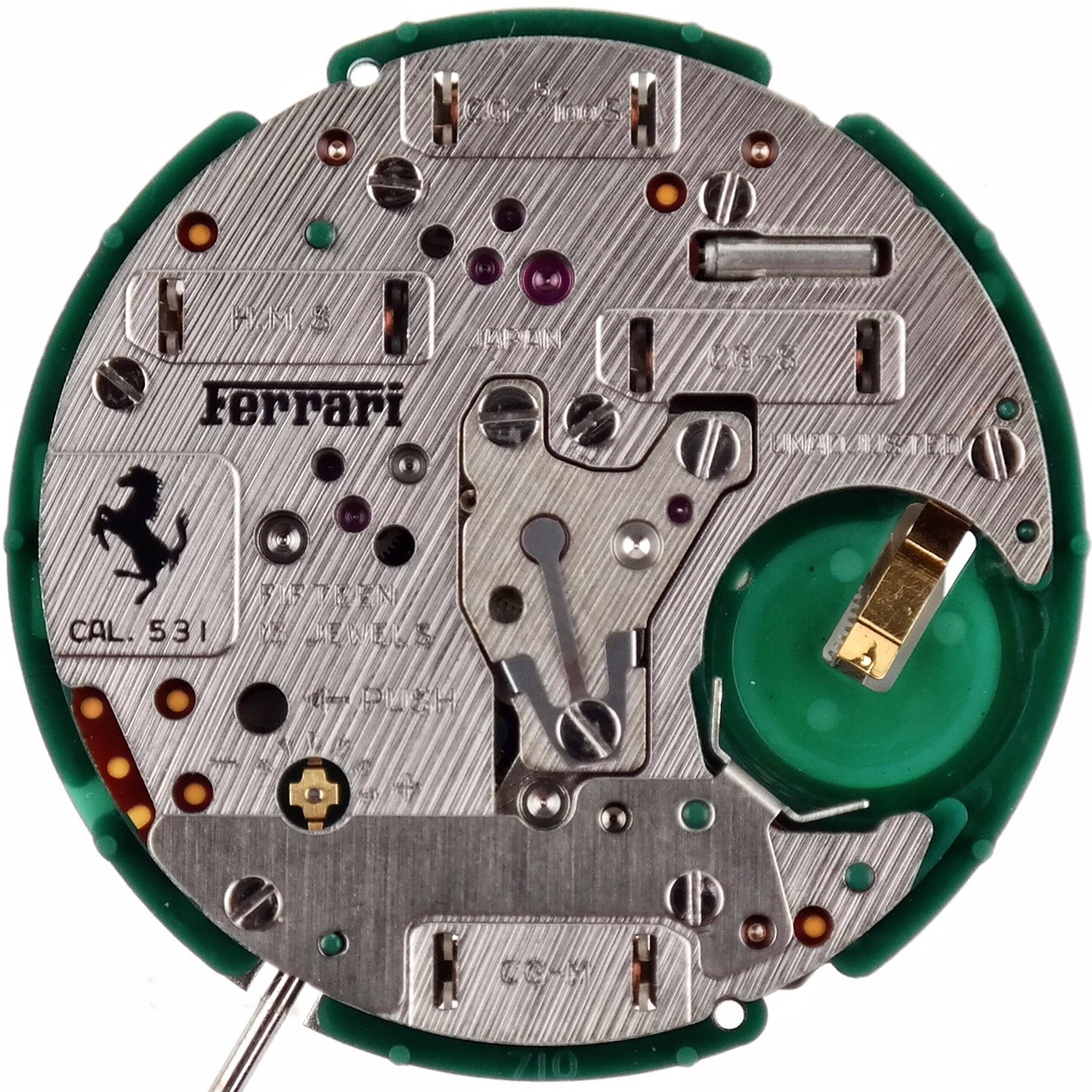 Mouvement Seiko 7A38 pour montre Cartier Ferrari Formula (Source Watch-Deals)