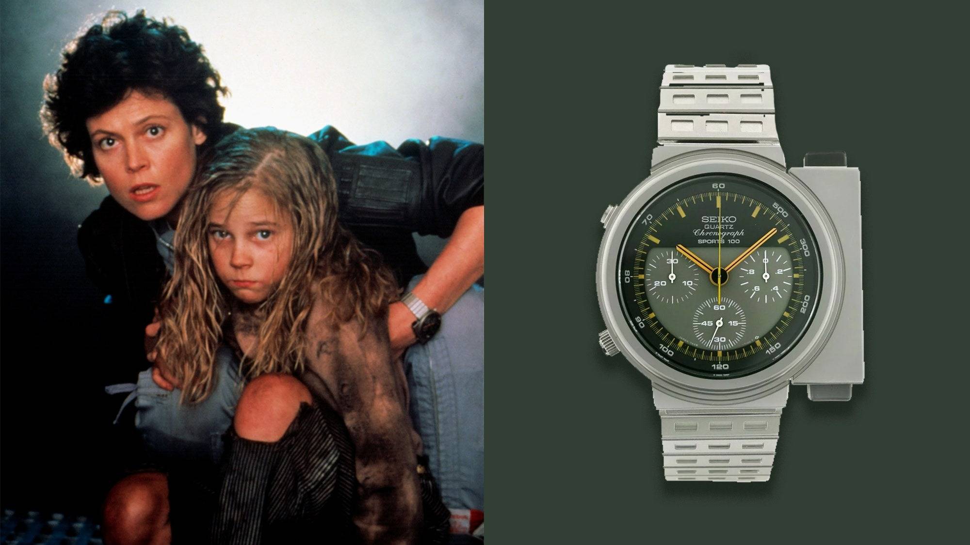 Seiko Giugiaro 7A28-6000, Film Aliens de Ridley Scott (Source : GQ)