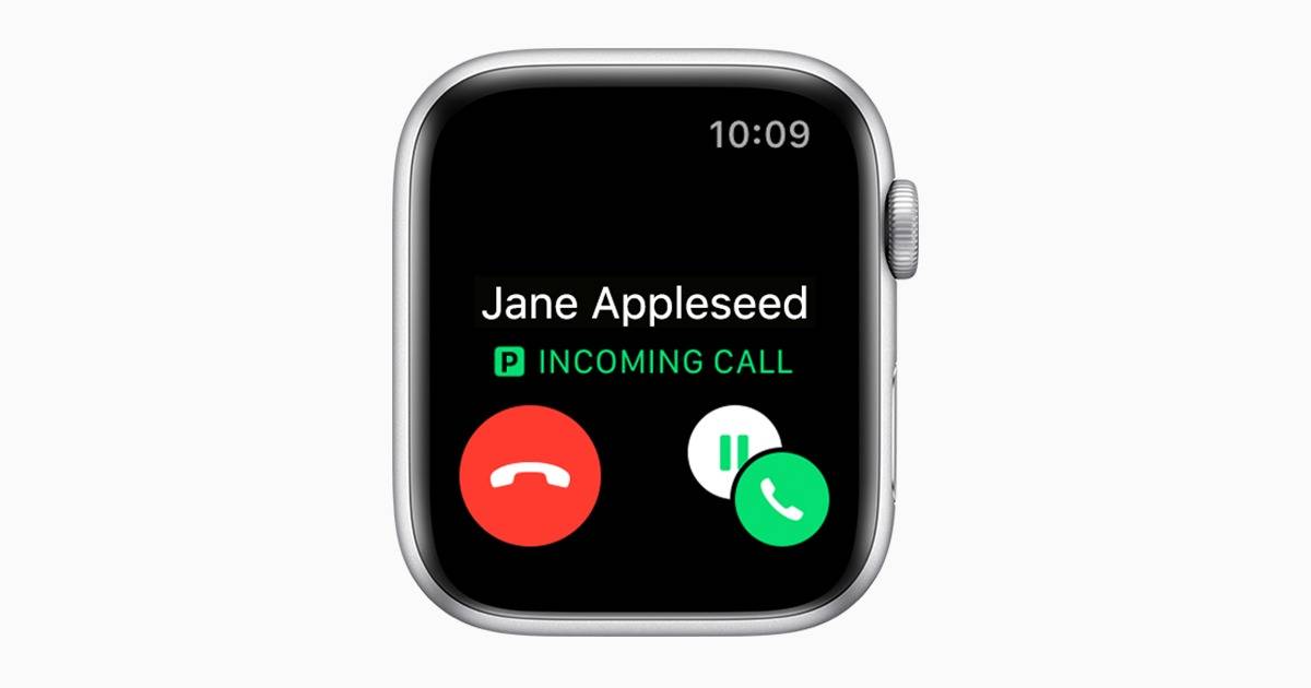 Appel entrant sur Apple Watch + Cellular (Source : Apple)