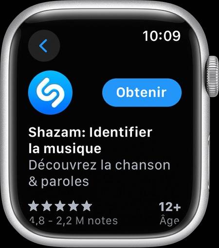 Installation d'une application sur Apple Watch via App Store (Source : Apple)