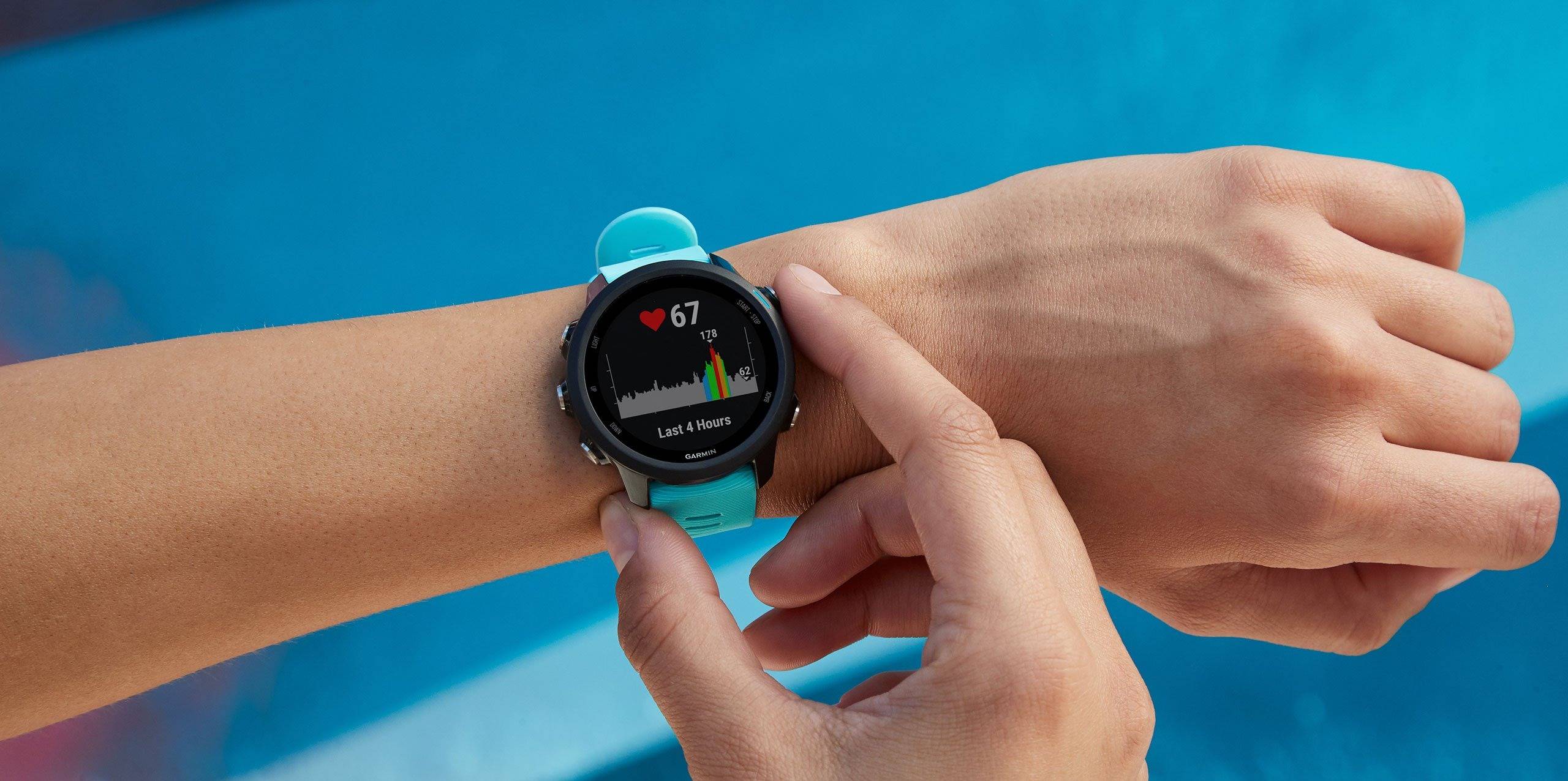 Mesure de la fréquence cardiaque sur une montre Garmin (Source : Garmin)