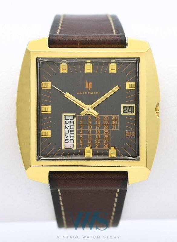 Montre lip à « calendrier perpétuel » réf. 43633, circa 1972 (Source : vws.fr)