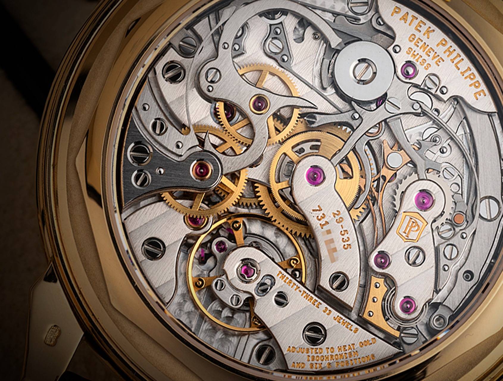 Mouvement à quantième perpétuel Patek Philippe CH 29-535 PS Q (Source : The Watch Club)