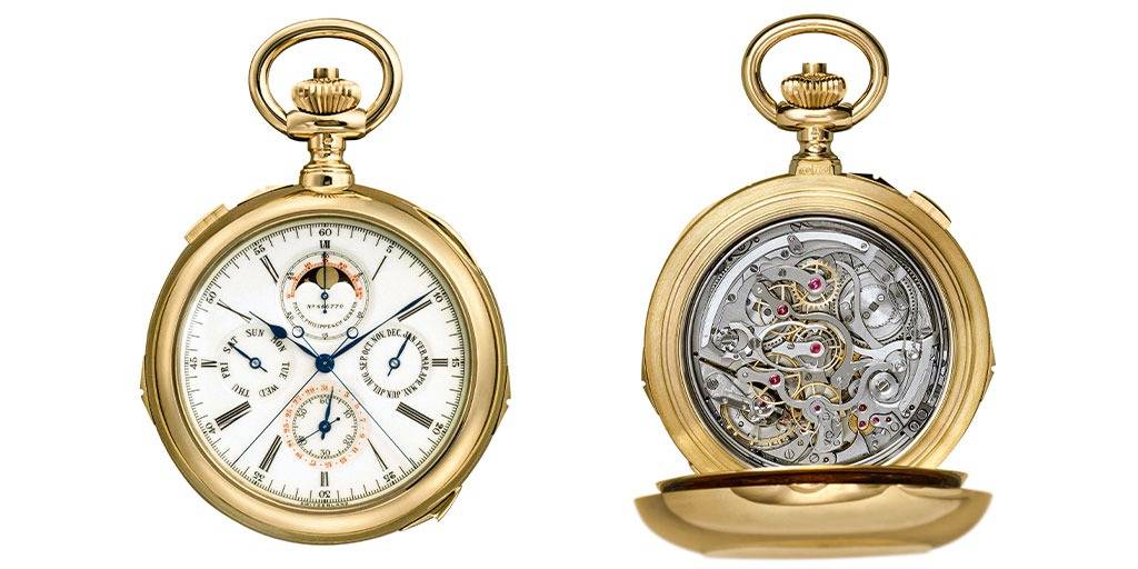 Montre de poche Patek Philippe à répétition minutes, circa 1920 (Source : collectability.com)