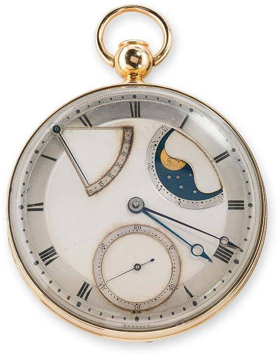 Montre de poche Breguet avec indicateur de réserve de marche, circa 1794 (Source : Montres Breguet SA)