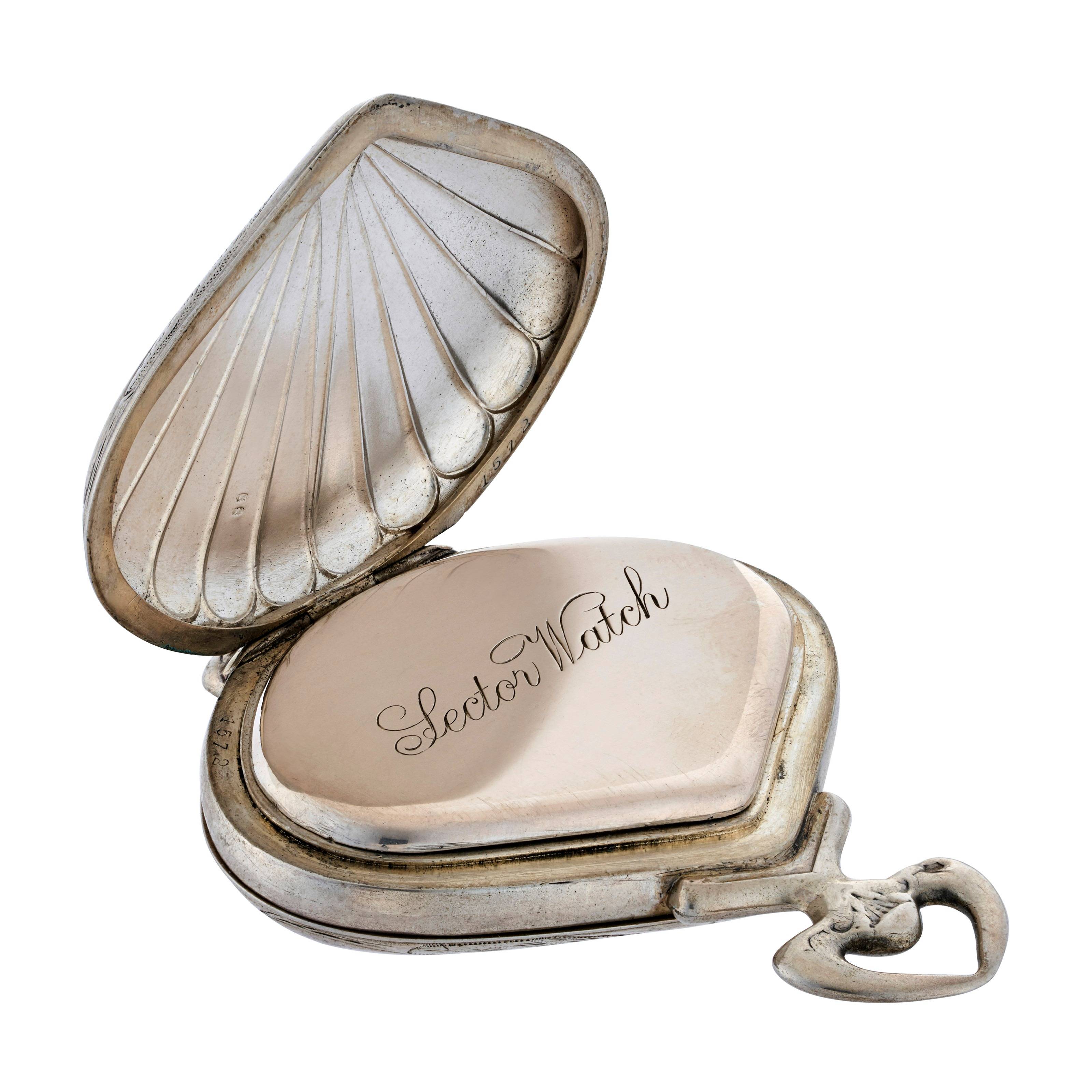 Fond de boîte montre « Sector Watch » par Record Watch Co, circa 1900 (Source : Christie's)