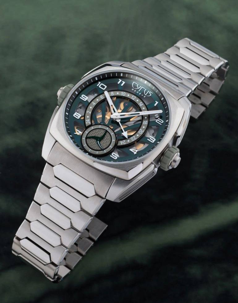 Montre Cyrus Klepcys GMT Retrograde Palm Green (Source : orologioblog.net)