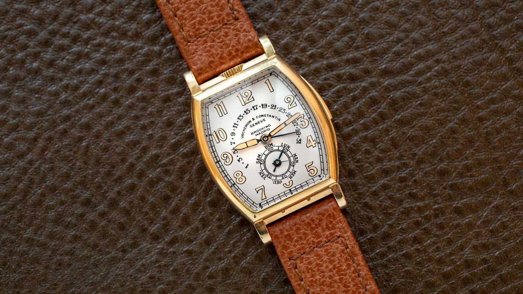 Vacheron Constantin à date rétrograde, circa 1930 (Source : Hodinkee)