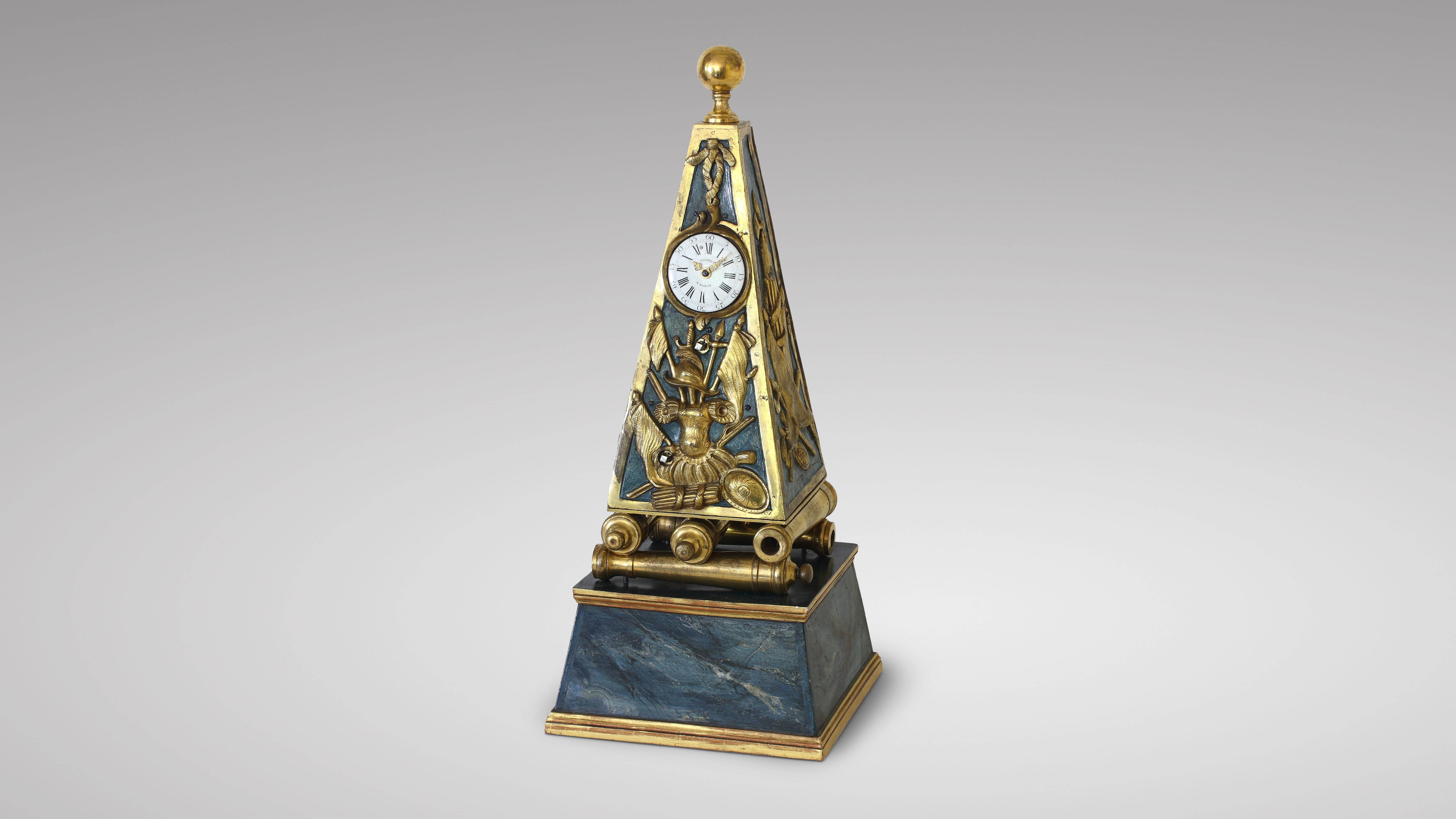 Horloge « Obelisk » par Antoine Thiout, circa 1760 (Source : Jacques Nève)