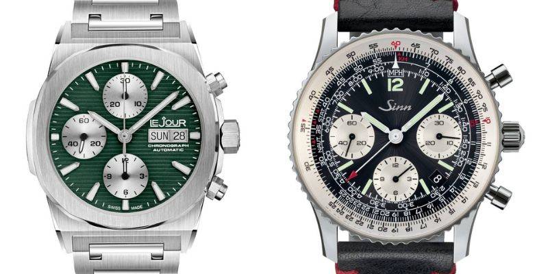 Deux chronographes Tricompax dans deux configurations différentes