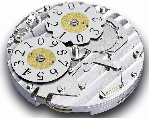 Mouvement Unitas 6497 avec module grande date (Source : Men's Up)