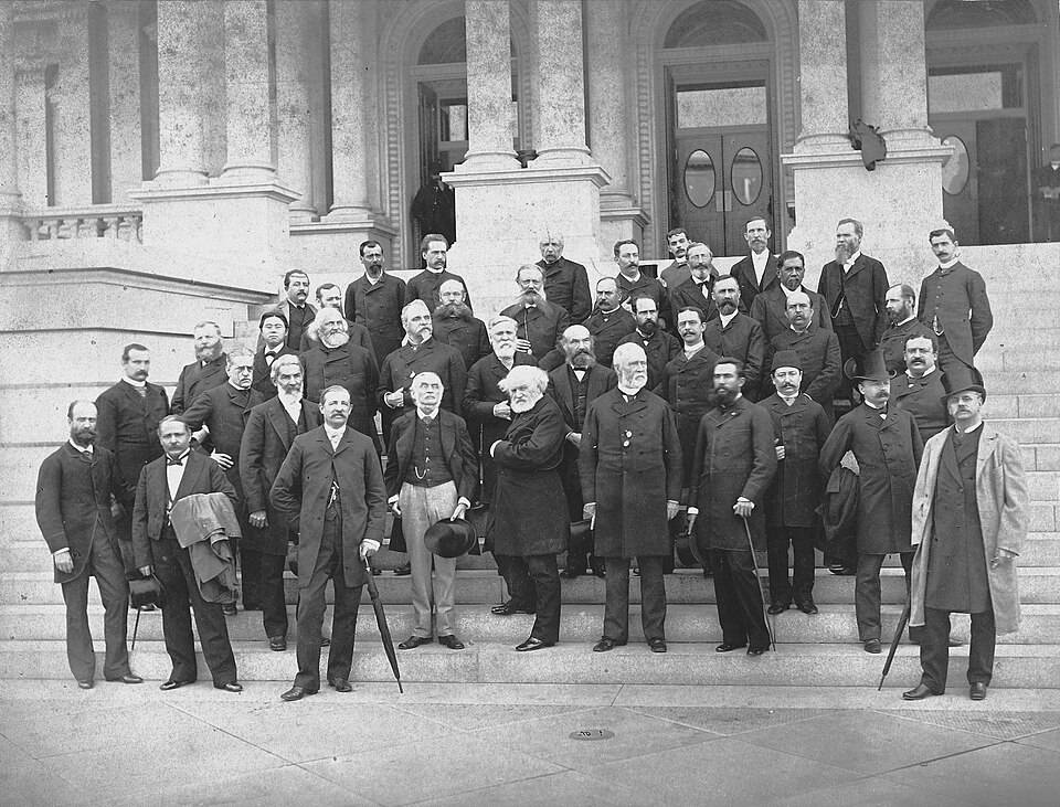 Membres de la conférence internationale de Washington, 1884 (Source : Wikipédia)