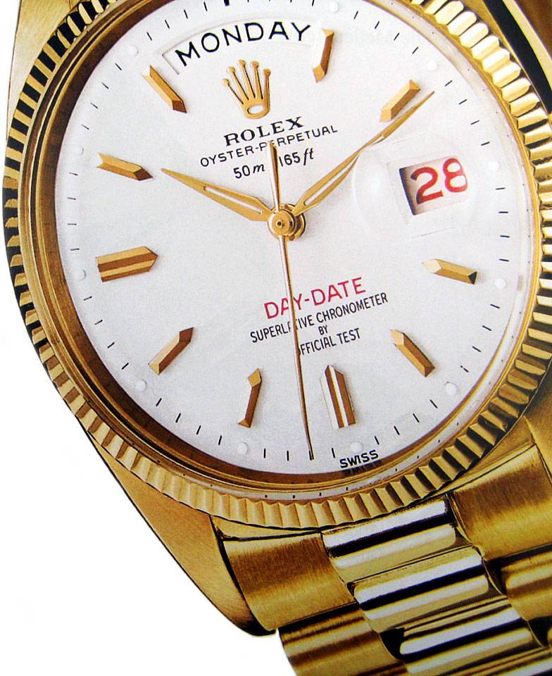 Rolex Day-Date 6511 (première du nom), 1956 (Source : Rolex Magazine)