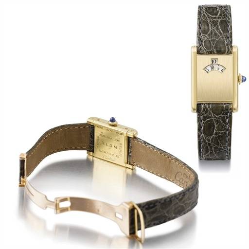 Cartier Tank à Guichets vendue par Christie's en 2008, circa 1930 (Source : Collector Square)
