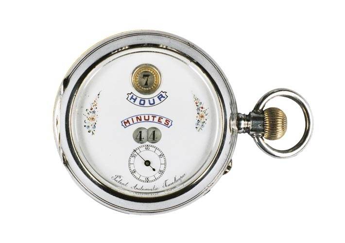 Montre à heure sautante Josef Pallweber, 1883 (Source : chronograph.am)