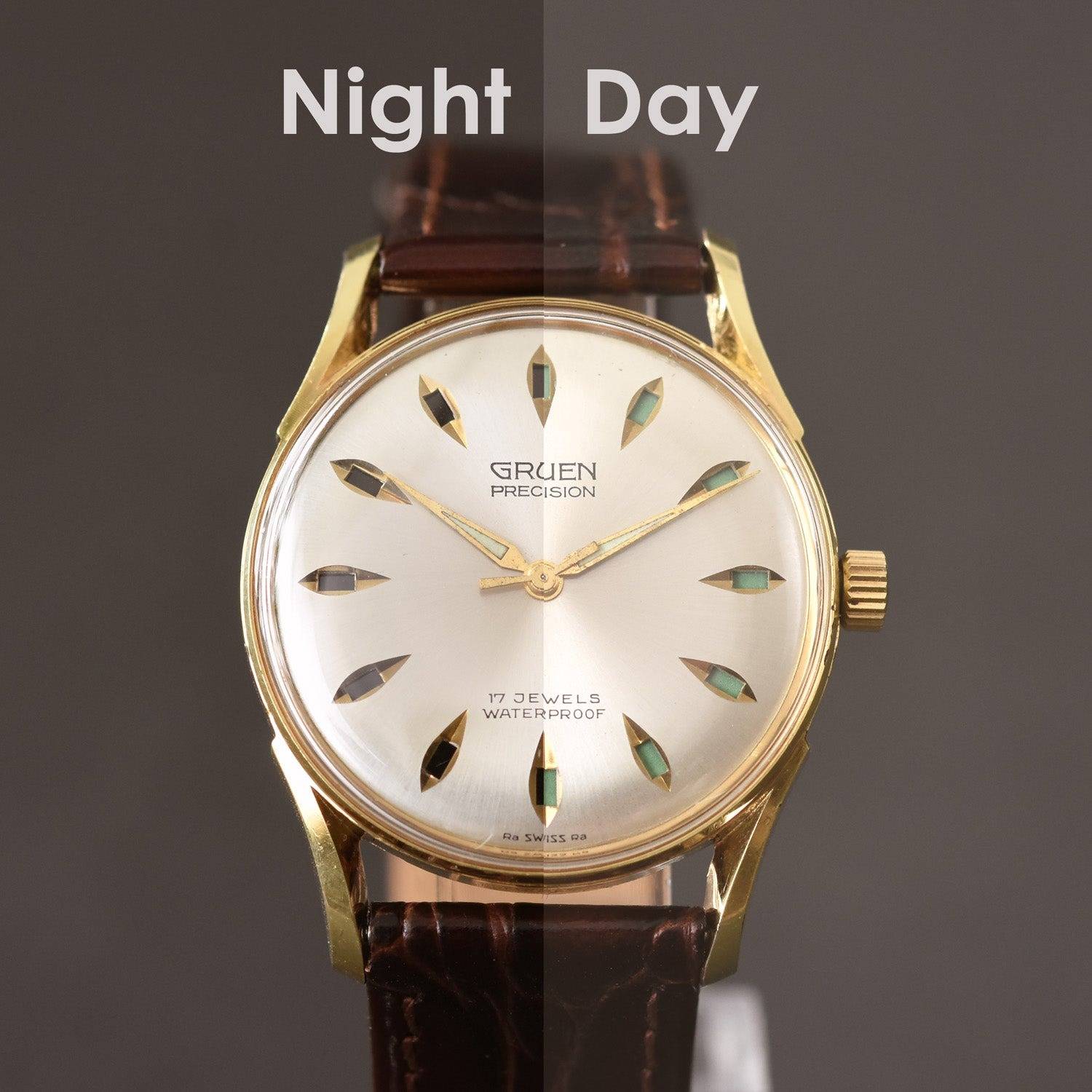 Gruen Precision Day-Night, circa 1960 (Source : Empressissi)