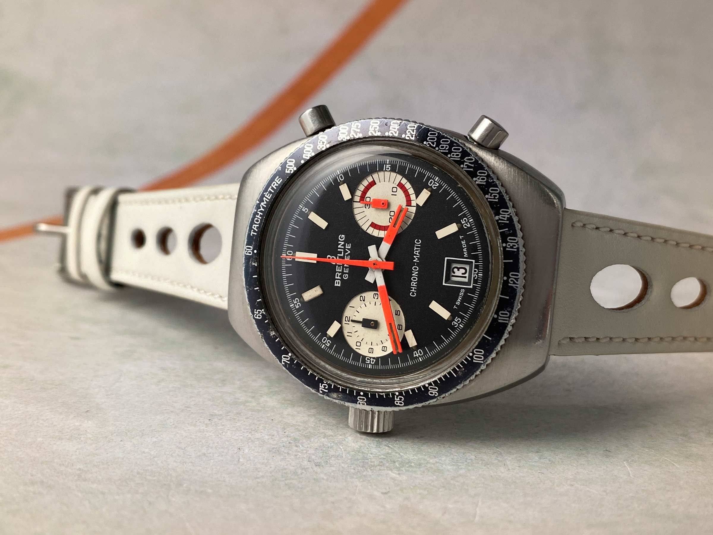 Breitling Chrono-Matic réf. 2114, circa 1970 (Source : Watches83)