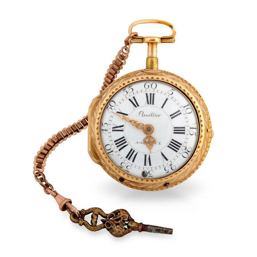 Montre de poche Thuillier, circa 1770 (Source : Carter's price guide)