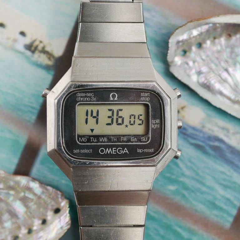 Montre Omega Seamaster à affichage digital réf. 386.0803, 1979 (Source : Café Noir - Les montres)