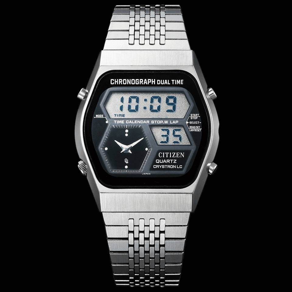 Première montre Ana-Digi Citizen, 1978 (Source : CITIZEN WATCH Global Network)