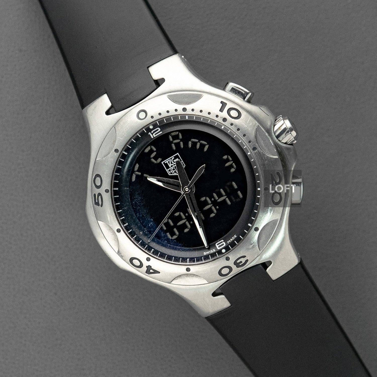 TAG Heuer Kirium réf. CL111A à affichage ana-digi, circa 2000 (Source : LOFT Watches)